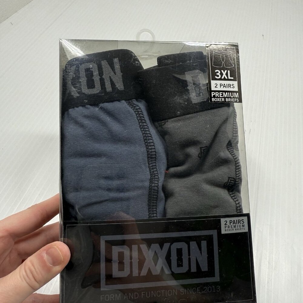 dixxon boxer briefs black grey two pack mens size XL